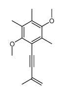 1,4-dimethoxy-2,3,5-trimethyl-6-(3-methylbut-3-en-1-ynyl)benzene结构式