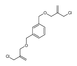 1,3-bis[2-(chloromethyl)prop-2-enoxymethyl]benzene结构式