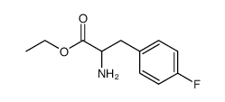 (±)-ethyl 2-amino-3-(4-fluorophenyl)propanoate结构式