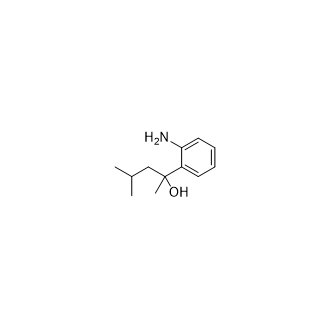 2-氨基α甲基α-(2-甲基丙基)苯甲醇结构式