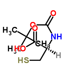 Boc-L-半胱氨酸结构式