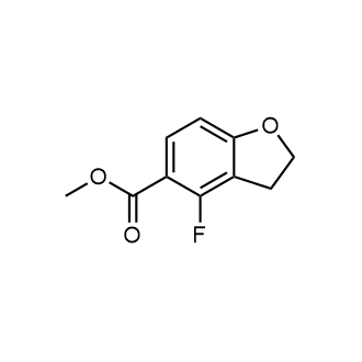 4-氟-2,3-二氢苯并呋喃-5-羧酸甲酯结构式