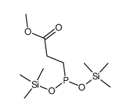 bis(trimethylsilyl) 2-(methoxycarbonyl)ethylmethylphosphonite Structure