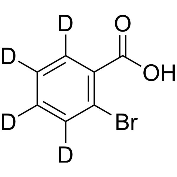 2-Bromobenzoic acid-d4 Structure
