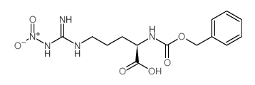 Z-诺美加-硝基-D-精氨酸结构式
