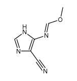 N-(5-cyano-1(3)H-imidazol-4-yl)-formimidic acid methyl ester结构式