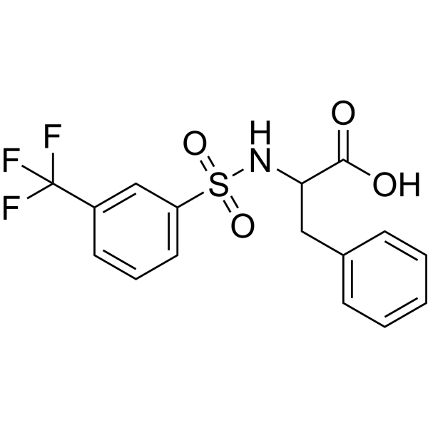 n-([3-(trifluoromethyl)phenyl]sulfonyl)phenylalanine Structure