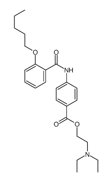 2-(diethylamino)ethyl 4-[(2-pentoxybenzoyl)amino]benzoate结构式