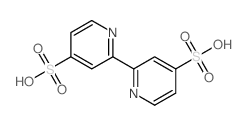 [2,2'-联吡啶]-4,4'-二磺酸结构式