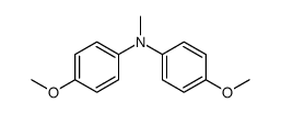 4,4'-dimethoxy-n-methyldiphenylamine Structure