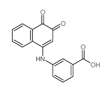 Benzoic acid,3-[(3,4-dihydro-3,4-dioxo-1-naphthalenyl)amino]-结构式