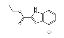 4-羟基-1H-吲哚-2-羧酸乙酯结构式