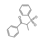 1-phenyl-2-(phenylsulfonyl)-propan-1-one Structure