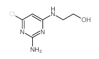 Ethanol,2-[(2-amino-6-chloro-4-pyrimidinyl)amino]- Structure