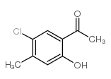 5'-氯-2'-羟基-4'-甲基苯乙酮结构式