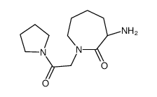 (3S)-3-amino-1-(2-oxo-2-pyrrolidin-1-ylethyl)azepan-2-one Structure