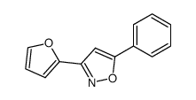 3-furan-2-yl-5-phenyl-isoxazole结构式