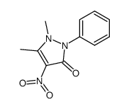 1,5-dimethyl-4-nitro-2-phenyl-1,2-dihydro-pyrazol-3-one结构式