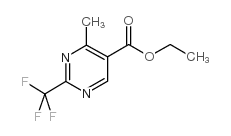 2-三氟甲基-4-甲基嘧啶-5-羧酸乙酯结构式