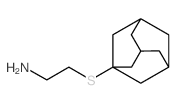 Ethanamine,2-(tricyclo[3.3.1.13,7]dec-1-ylthio)- Structure