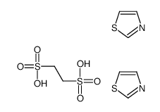 ethane-1,2-disulfonic acid,1,3-thiazole结构式