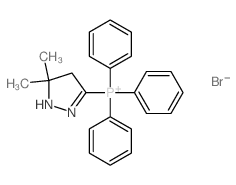 Phosphonium,(4,5-dihydro-5,5-dimethyl-1H-pyrazol-3-yl)triphenyl-, bromide (1:1)结构式