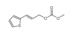 methyl (3-(thiophen-2-yl)allyl) carbonate结构式