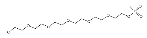17-hydroxy-3,6,9,12,15-pentaoxaheptadec-1-yl methanesulfonate Structure