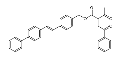(E)-4-(2-([1,1'-biphenyl]-4-yl)vinyl)benzyl 2-acetyl-4-oxo-4-phenylbutanoate结构式
