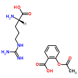 (S)-2-氨基-5-胍基戊酸 化合 2-乙酰氧基苯甲酸 (1:1)图片