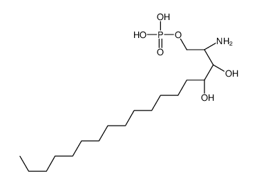 D-核植物鞘氨醇1-磷酸酯结构式
