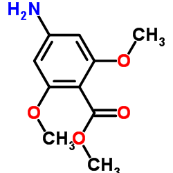 4-氨基-2,6-二甲氧基苯甲酸甲酯结构式