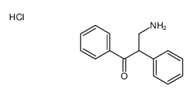 3-amino-1,2-diphenylpropan-1-one,hydrochloride Structure