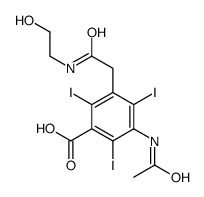 3-acetamido-5-[2-(2-hydroxyethylamino)-2-oxoethyl]-2,4,6-triiodobenzoic acid Structure