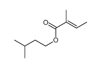 (E)-2-甲基巴豆酸异戊酯结构式