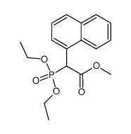 diethoxyphosphoryl-2-(naphth-1-yl)-acetic acid methyl ester Structure