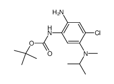 [2-amino-4-chloro-5-(isopropyl-methyl-amino)-phenyl]-carbamic acid tert-butyl ester Structure