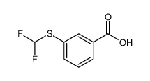 3-((二氟甲基)硫代)苯甲酸结构式