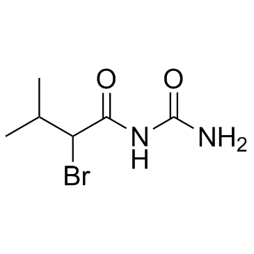1-(2-溴异戊酰)脲结构式