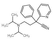 4-(diisopropylamino)-2-phenyl-2-(2-pyridyl)-butyronitrile Structure