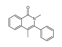 2,4-dimethyl-3-phenylisoquinolin-1-one结构式