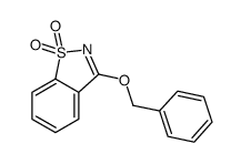 3-phenylmethoxy-1,2-benzothiazole 1,1-dioxide结构式