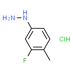 (3-Fluoro-4-methylphenyl)hydrazine xhydrochloride Structure