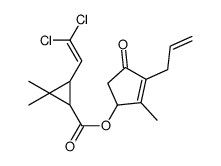 (2-methyl-4-oxo-3-prop-2-enylcyclopent-2-en-1-yl) 3-(2,2-dichloroethenyl)-2,2-dimethylcyclopropane-1-carboxylate结构式