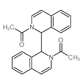 1-[1-(2-acetyl-1H-isoquinolin-1-yl)-1H-isoquinolin-2-yl]ethanone结构式
