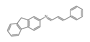 N-(9H-fluoren-2-yl)-3-phenyl-prop-2-en-1-imine Structure