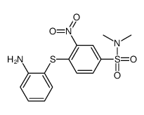 4-((2-氨基苯基)硫代)-N,N-二甲基-3-硝基苯磺酰胺结构式