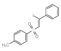 Benzene,1-[(2-iodo-2-phenylethenyl)sulfonyl]-4-methyl-结构式