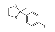 2-(4-fluorophenyl)-2-methyl-1,3-dithiolane结构式
