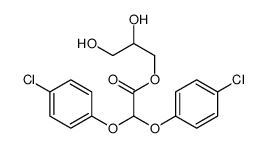 2,3-dihydroxypropyl 2,2-bis(4-chlorophenoxy)acetate Structure